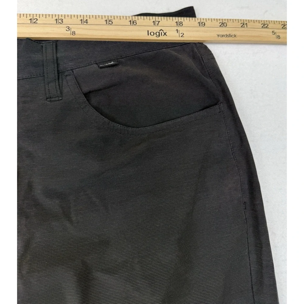 Travis Mathew Pants Mens 36X30 Charcoal Black Golf Performance Chino Active Flex
